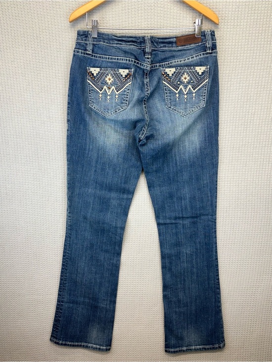 Rock & Roll Denim Denim - Rock & Roll Cowgirl Riding Jeans Women 30/34 Mid Rise Bootcut Stitching Western